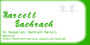 marcell bachrach business card